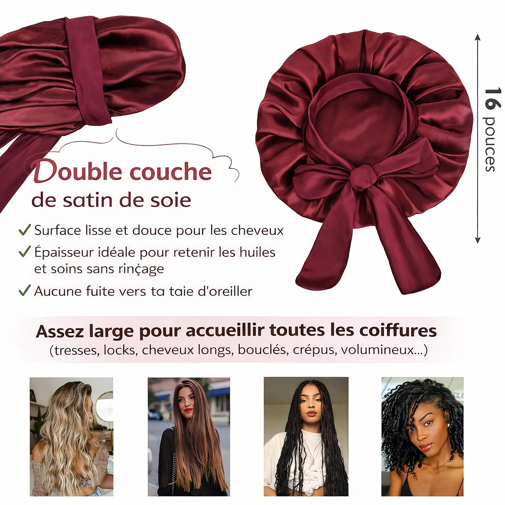 Bonnet en satin de Luxe
