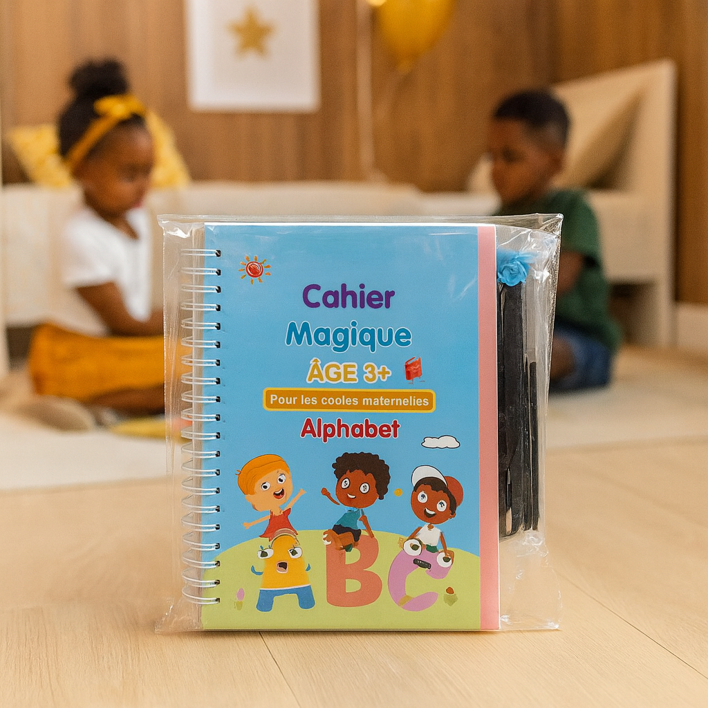 🪄 4 Cahiers Magiques Réutilisables – Protégez vos enfants des écrans !