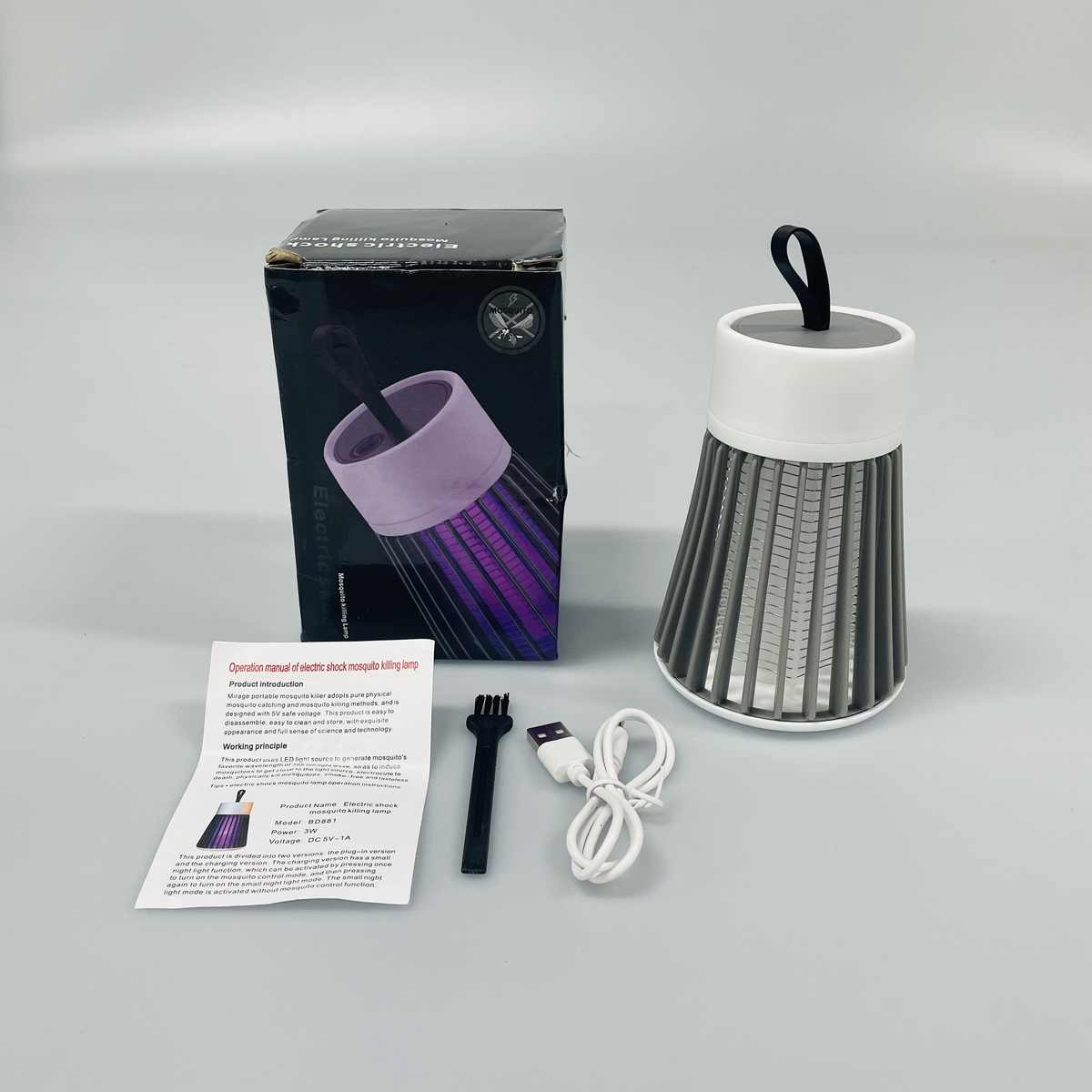 Piège Anti-Moustique Électrique Rechargeable