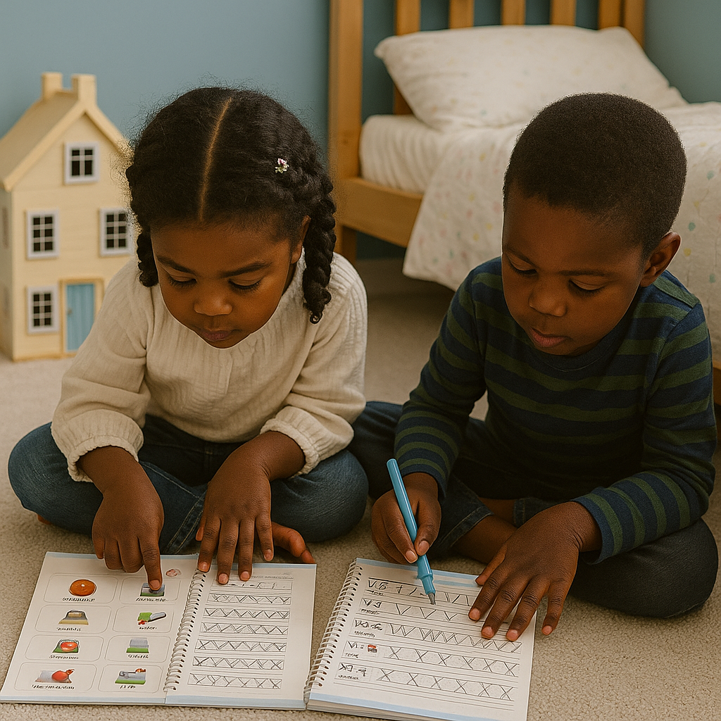 🪄 4 Cahiers Magiques Réutilisables – Protégez vos enfants des écrans !