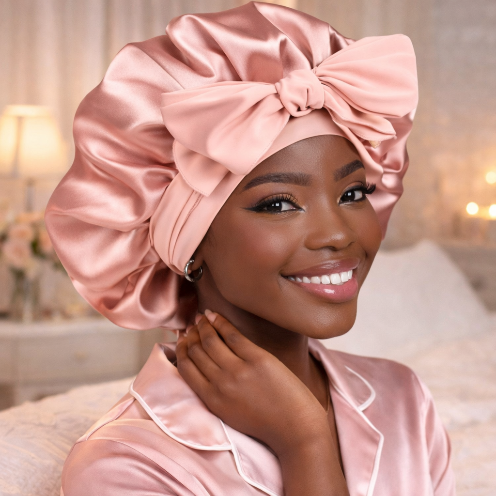 Bonnet en satin de Luxe