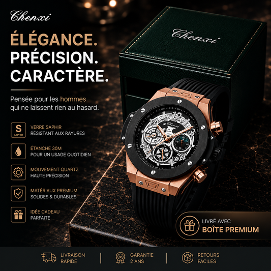 Montre de Luxe Homme | Livrée avec la boite d'origine