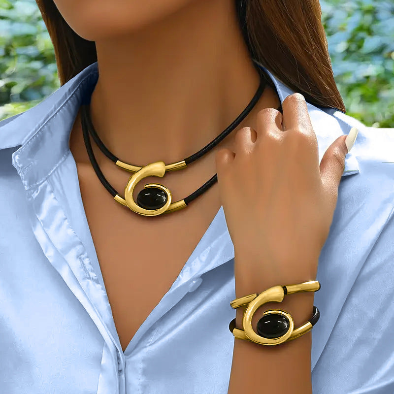 Ensemble Aura Élégance – Collier & Bracelet