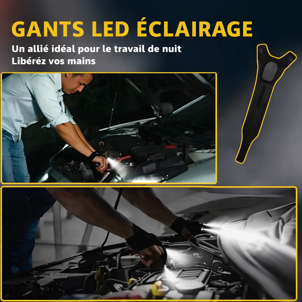 Gants LED Mains Libres