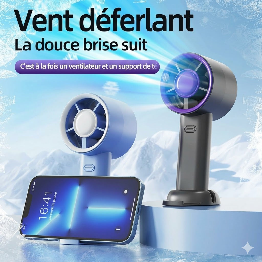 🌪️ TURBOFAN™ – LE VENT FRAIS QUI VOUS SUIT PARTOUT